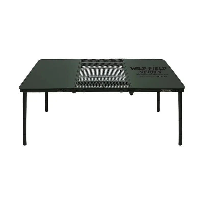 Kzm Wild Field 3-Section Folding Bbq Table For Outdoor Cooking 1