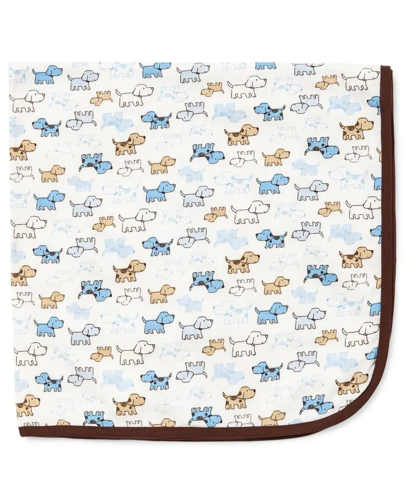 Little Me Soft Cotton Receiving Blanket – Patterned Design 1