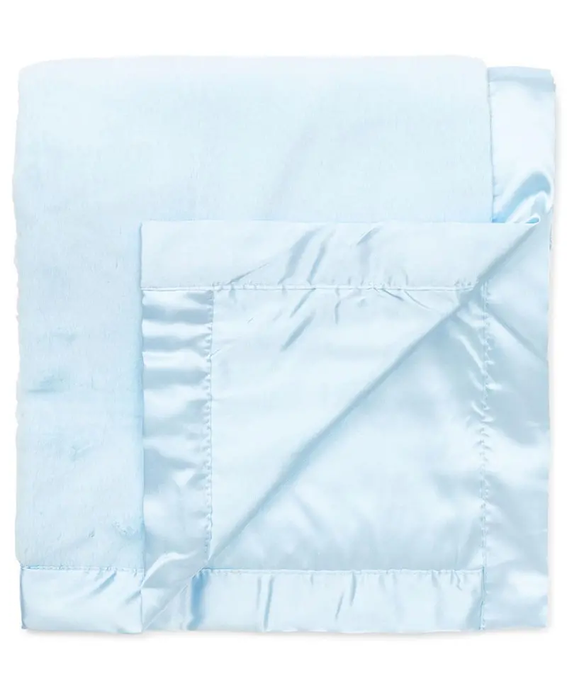 Little Me Ultra-Soft Plush Receiving Blanket For Newborns 1