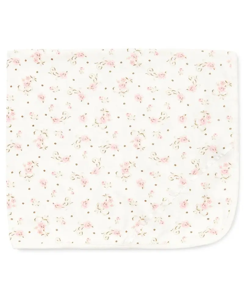 Little Me Vintage Rose 100% Cotton Receiving Blanket – Soft, Gauzy Swaddling Wrap 1