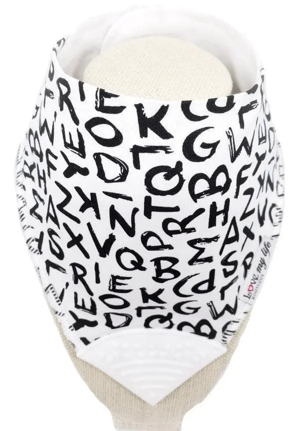 Love My Life Abc Organic Cotton Chew Bib – Natural Teething & Drool Protection 1