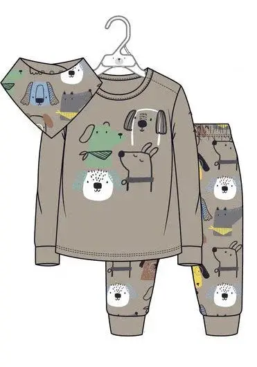M.I.D. 3-Piece Cotton Pajama Set For Baby Boys – Comfort-Fit Sleepwear, 12 Months To 2 Years 1