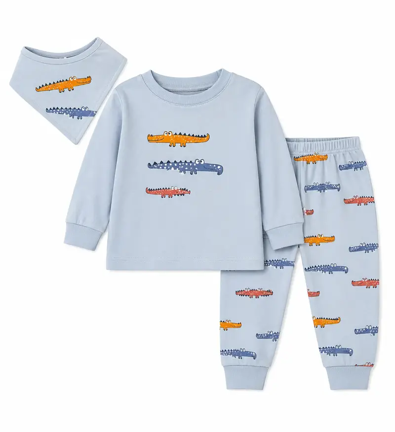 M.I.D Baby 3-Piece Blue Outfit Set – 12 To 24 Months 1