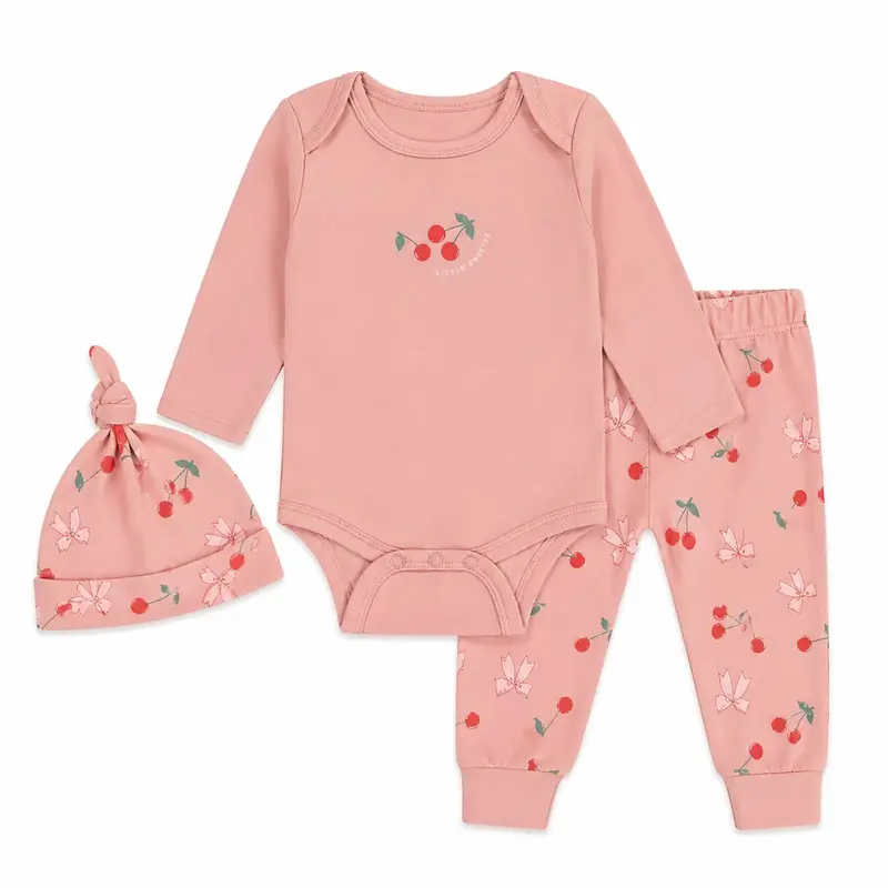 M.I.D Baby 3-Piece Newborn To 9-Month Outfit Set 1