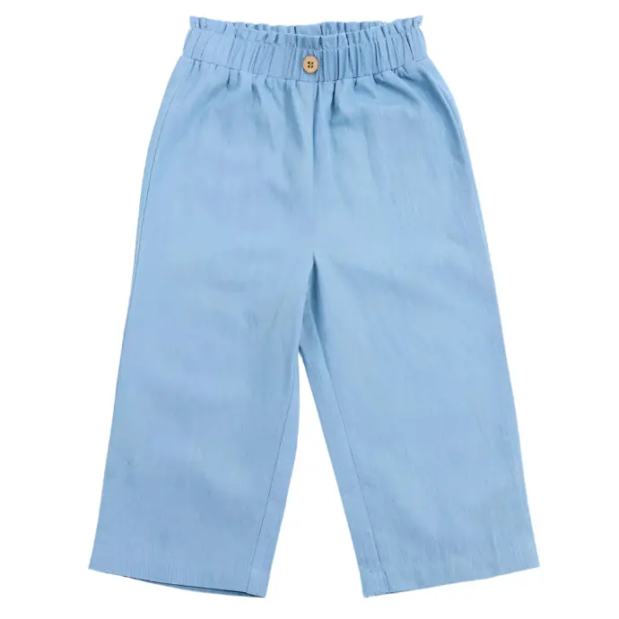 M.I.D. Baby Girls’ Denim-Look Breathable Pants – Soft Stretch Jeans For 3–24 Months 1