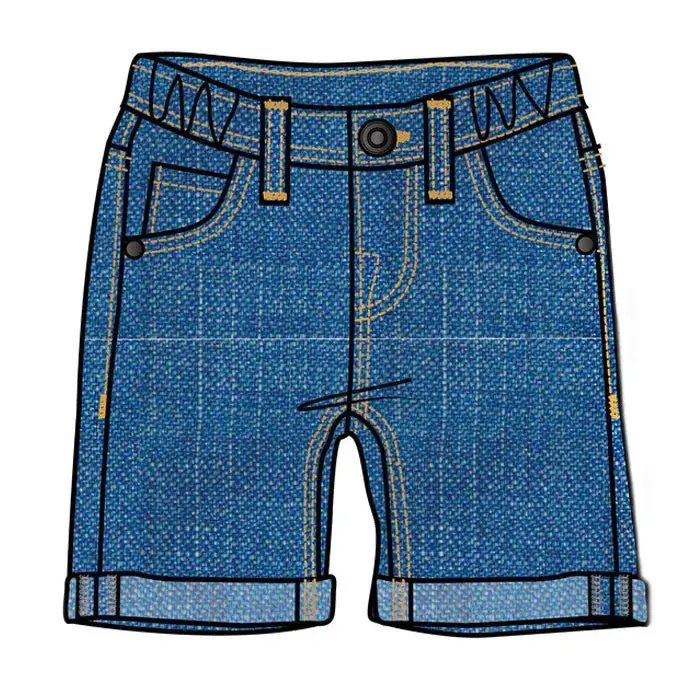M.I.D. Caribbean Call Denim-Style Jog Jean Shorts For Baby Boys (3M–24M) 1