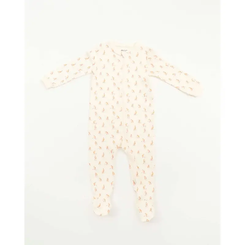 M.I.D. Egret Print Baby Pajama Set For Newborns To 9 Months 1