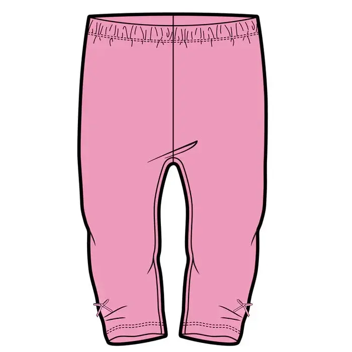 M.I.D. Island Fever Pink Jersey Leggings For Baby Girls (3M–24M) 1