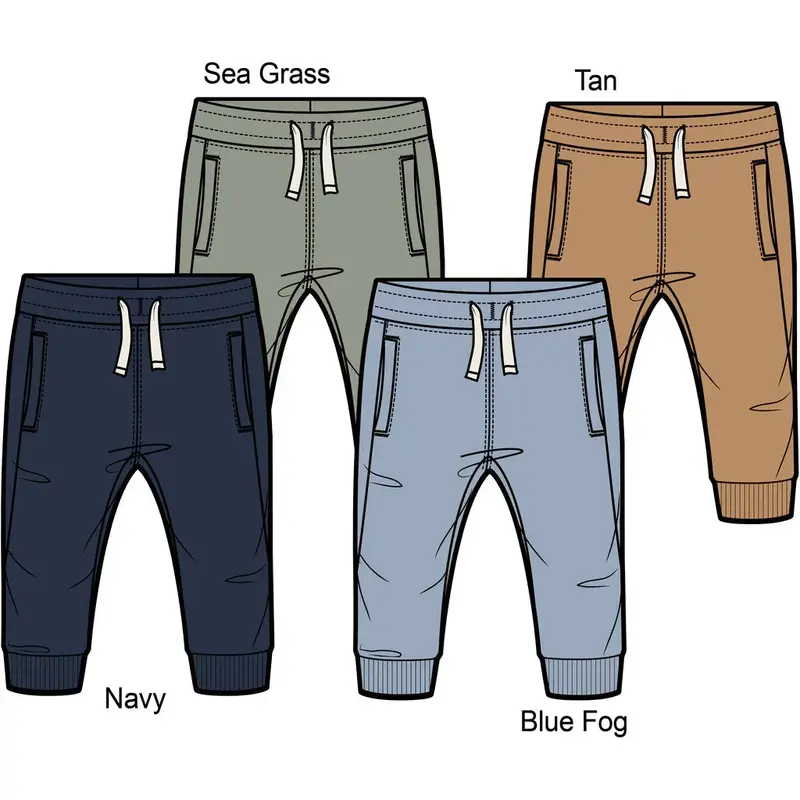M.I.D. Oceano Dune Fleece Jogger Pants For Baby Boys 3–24 Months 1