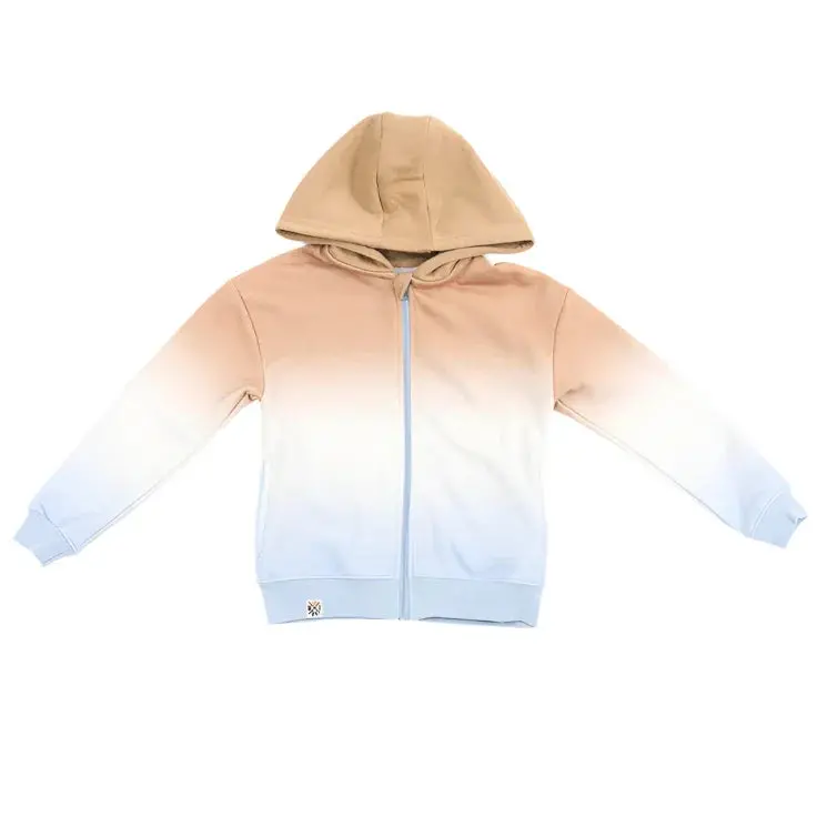 M.I.D. Oceano Dune Ombre Zip-Front Fleece Hoodie For Toddlers & Kids Size 2–7 1