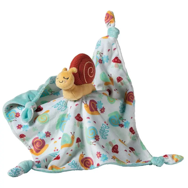 Mary Meyer Skippy Snail Character Blanket – 13-Inch Soft Lovey 1