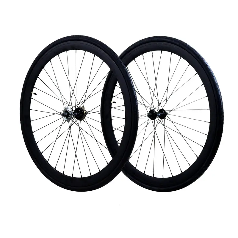 Matte Black 700C X 70Mm Wheelset – Aerodynamic Deep-Section Road Wheels 1