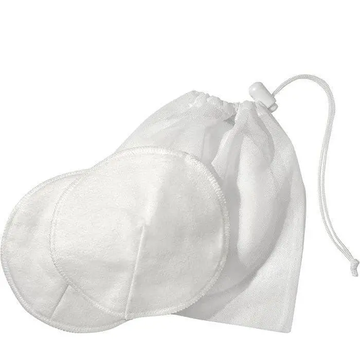 Medela Washable 100% Cotton Bra Pads – Reusable, 4-Pack 1