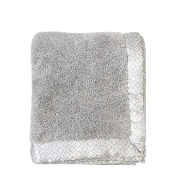 Mish Mash Plush Blanket With Soft Satin Trim 1