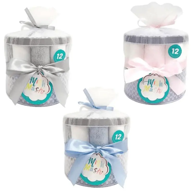 Mish Mash Premium Washcloths – 6-Pack In Collectible Tin 1