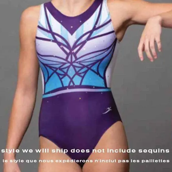 Motion Wear Sublimated Gymnastics Leotard – Cathedral Motif 1