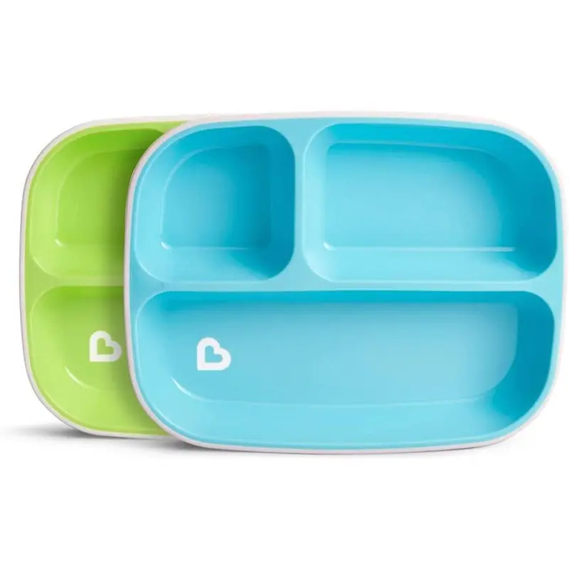 Munchkin Splash Divided Baby Plate Set – 2-Pack For Mess-Free Meals 2