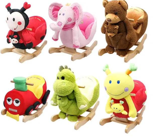 Musical Animal-Themed Rocking Chairs For Nursery – Interactive Rhyme Feature 1