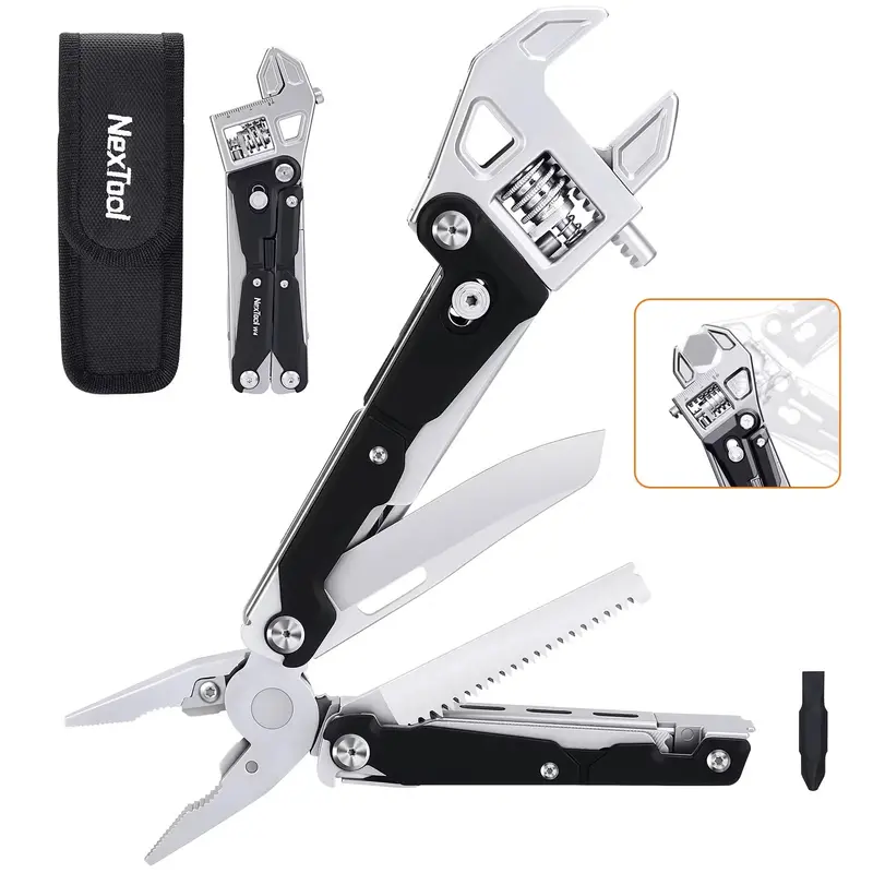 Nextool W4 Adjustable Wrench And Pliers Combo Tool 1