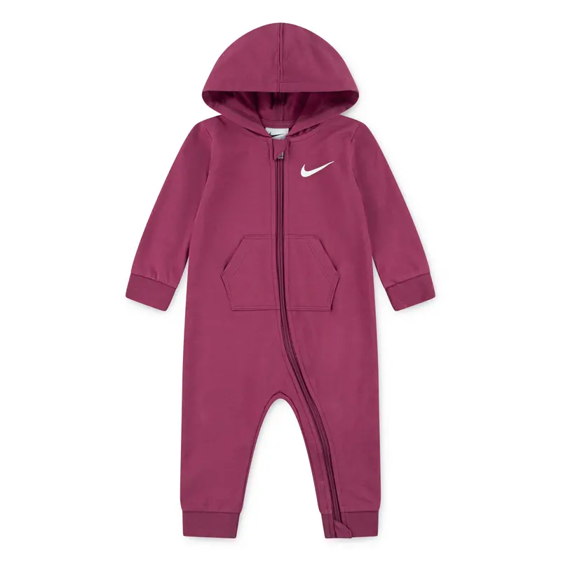Nike Baby Essentials Sweet Beet Hooded Coverall – Sizes Nb–9M 1