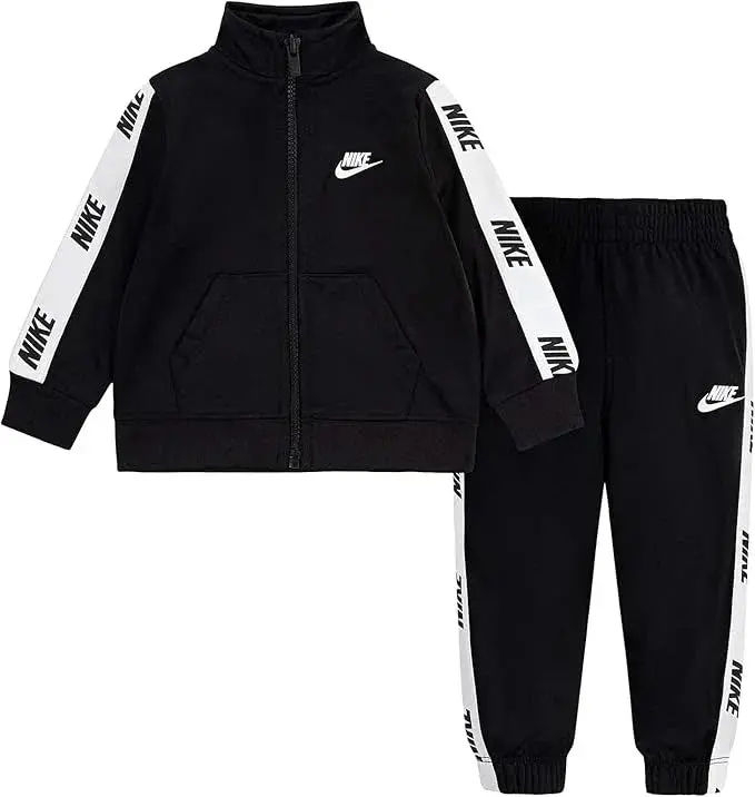 Nike Boys Full-Zip Jacket – Sleek Black Outer Layer For Infants (12–24 Months) 1