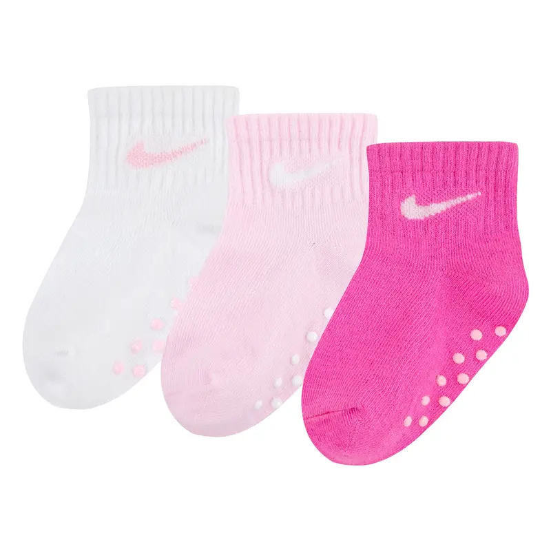 Nike Core Swoosh Non-Slip Socks – Pink, Toddler Sizes 3Y–5Y 1