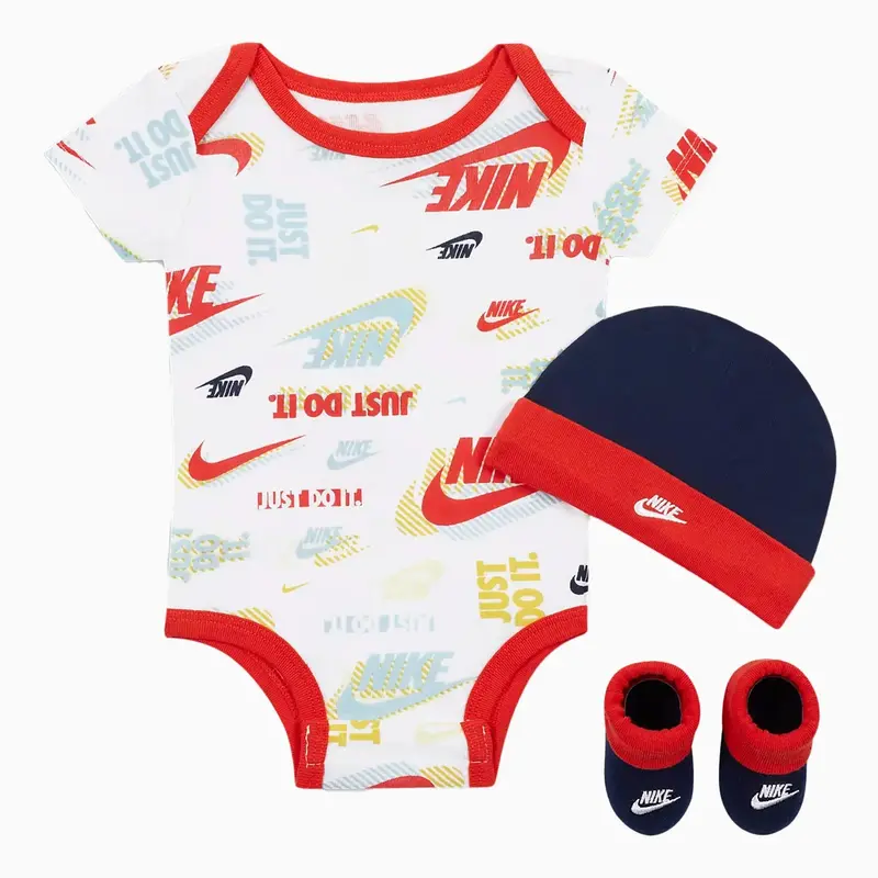 Nike Infant Active Joy 3-Piece Outfit Set – Newborn To 6 Months (One Size) 1