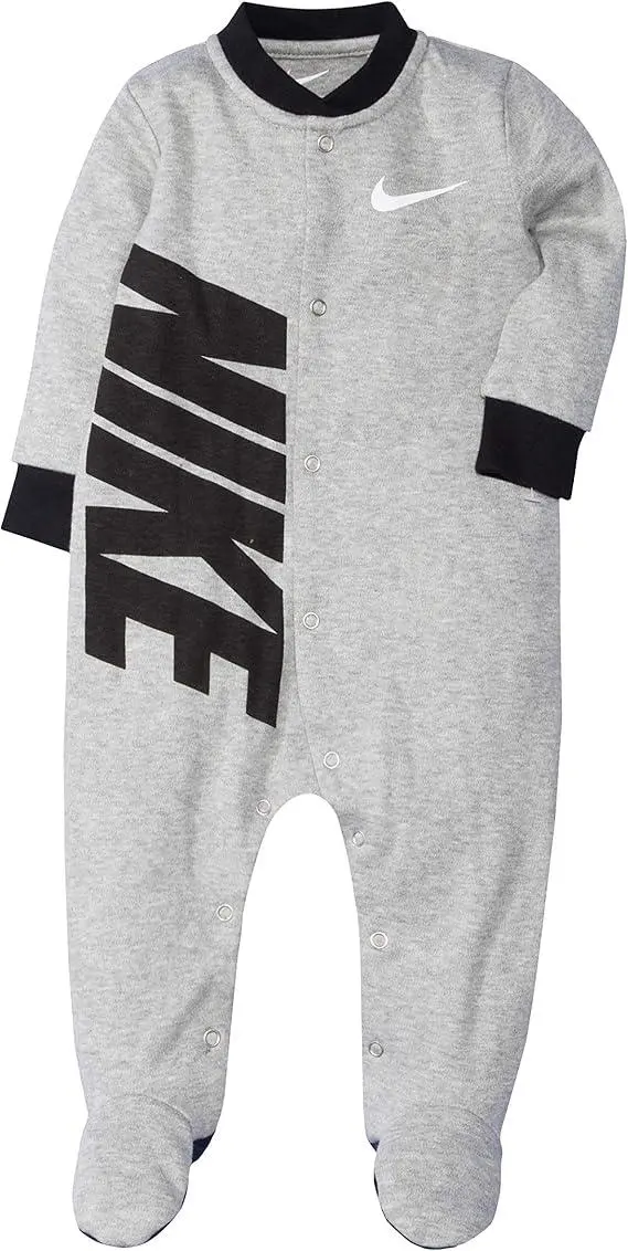 Nike Toddler Printed Coverall – Heather Grey One-Piece With Playful Design 1