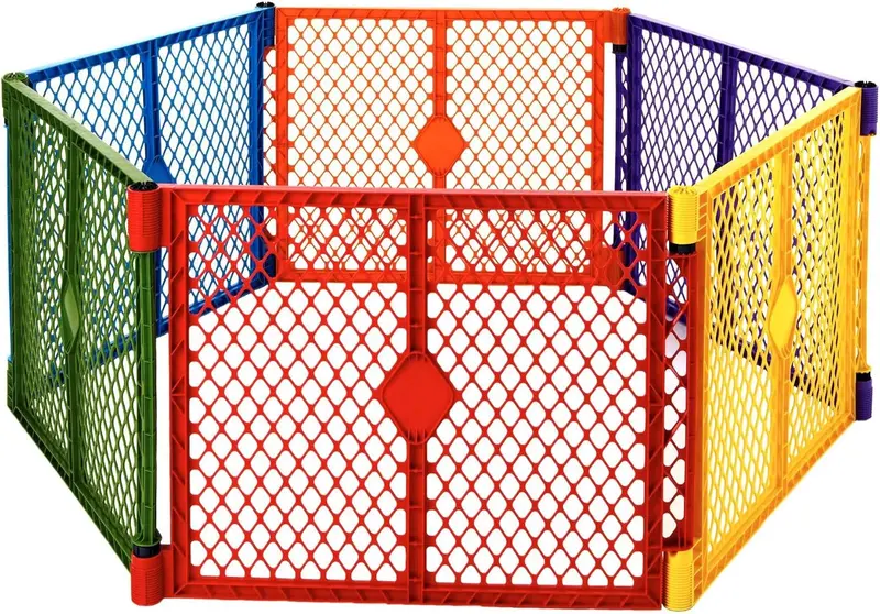 North States Superyard Colorplay Play Yard – Vibrant Multicolor Panels 1