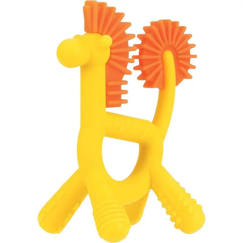Nuby Geo Zoos Silicone Baby Teether – Bpa-Free, Soft-Grip Design 1