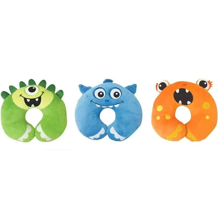 Nuby Monster-Themed Travel Neck Pillow For Kids – Supportive & Portable 1