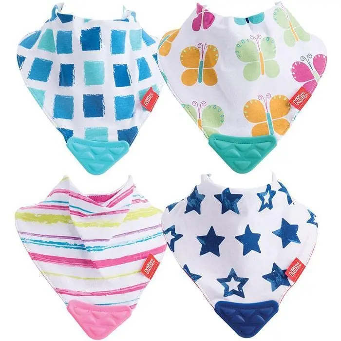 Nuby Reversible Chew Bib For Teething Babies 1