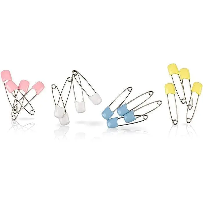 Nuby Safety Diaper Pins – Nickel-Free Clips For Cloth Diapers (4-Pack) 1