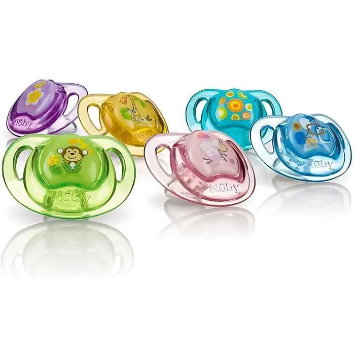 Nuby Soothe Orthodontic Pacifiers – Gentle Silicone 2-Pack For Infants 1