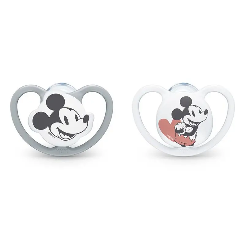 Nuk Disney Mickey Mouse Space-Themed Pacifiers – Age-Appropriate (0–6 Months), 2-Pack 1