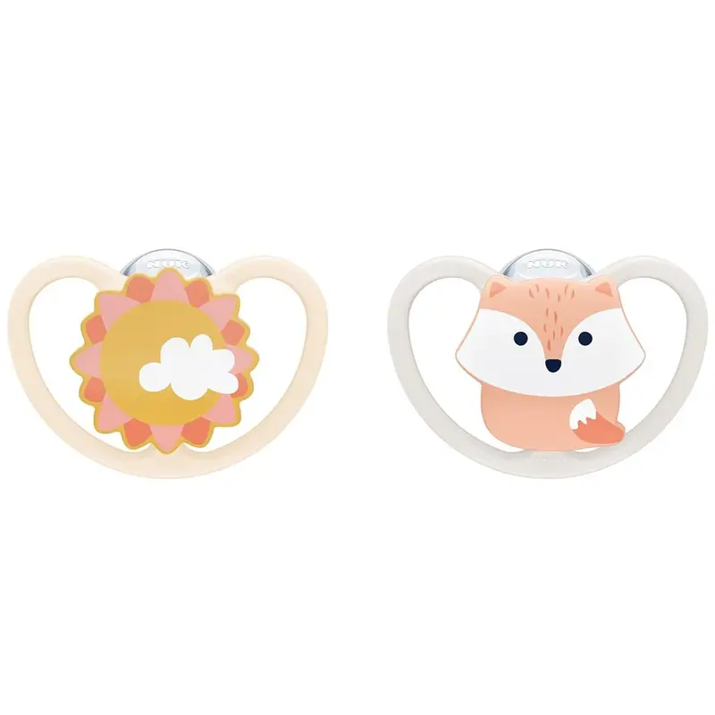 Nuk Glow-In-The-Dark Space Pacifiers For Toddlers (18–36 Months), 2-Pack 1