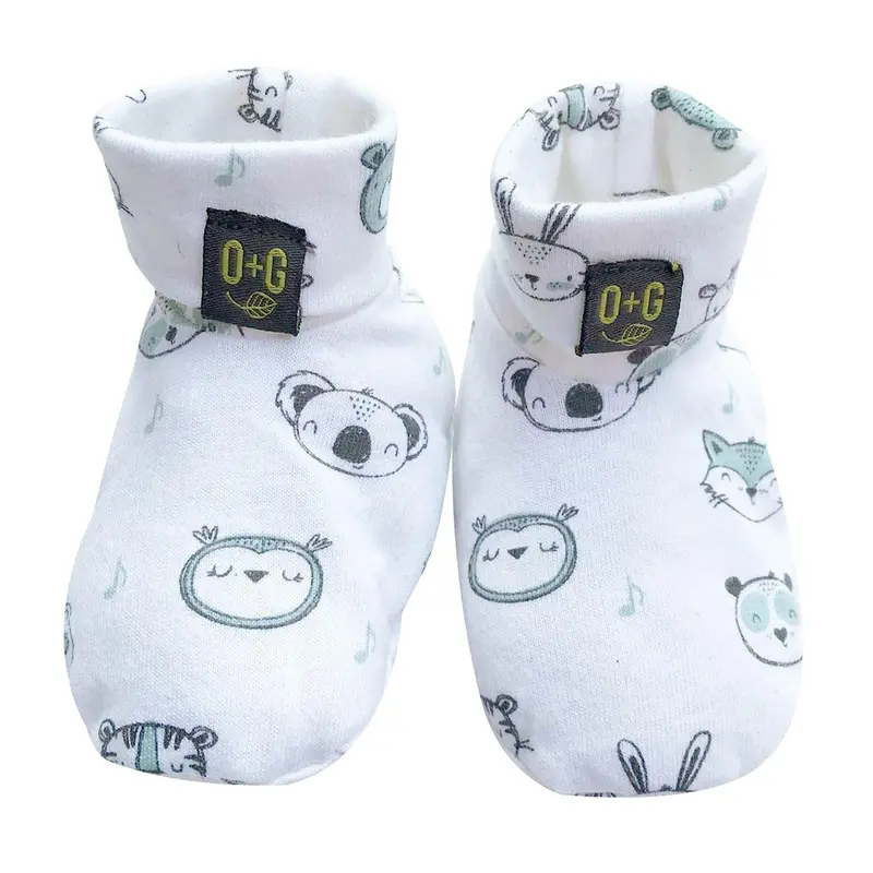 Onyx & Green Organic Cotton Baby Booties – Soft Infant Footwear 1
