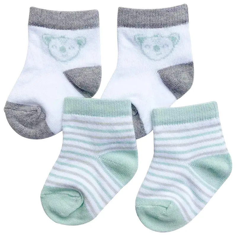 Onyx & Green Organic Cotton Baby Socks – 2-Piece Set 1