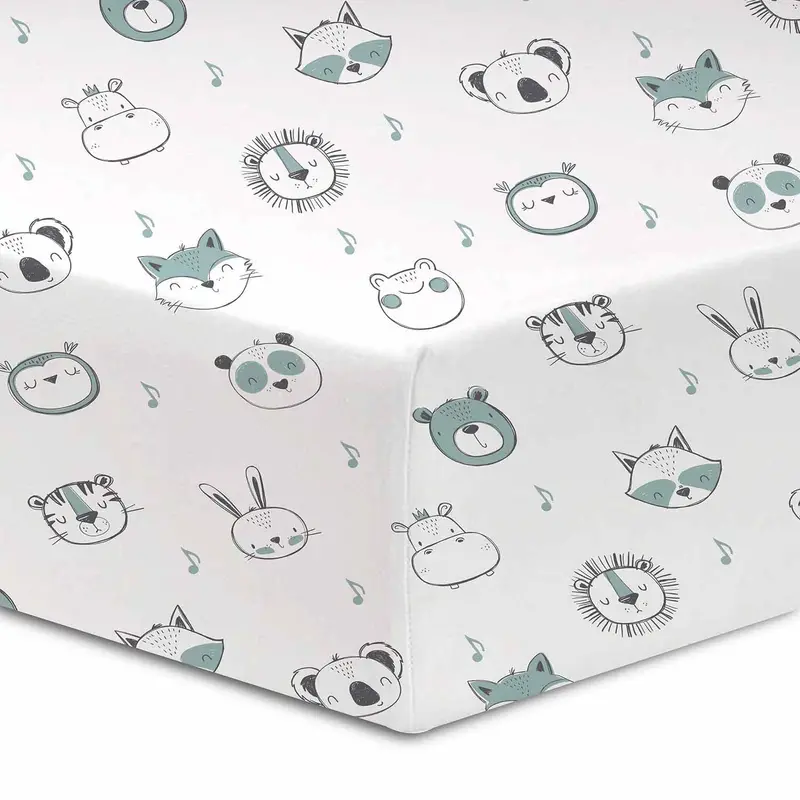 Onyx & Green Organic Crib Sheet – Hypoallergenic Fitted Linen 1