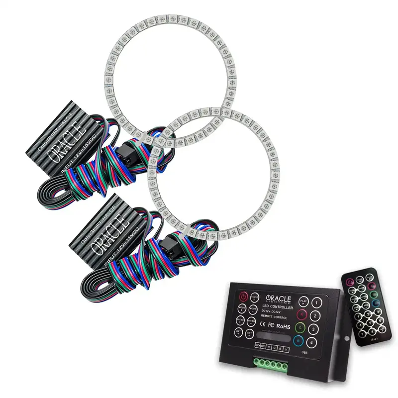 Oracle Lighting Colorshift Halo Kit – 2.0-Inch Rgbw Led Ring System 1