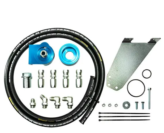 Pacbrake Remote Oil Filter Kit For 1994–2002 Dodge Ram 5.9L Cummins – 1" X 16 Un Thread 1