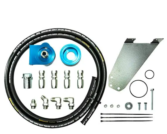 Pacbrake Remote Oil Filter Kit For 2003–2009 Dodge Ram 5.9L/6.7L Cummins – 1" X 16 Un Thread 1