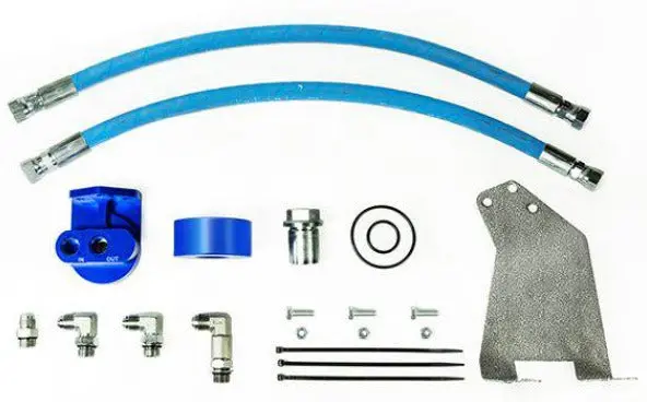 Pacbrake Remote Oil Filter Kit For 2010–2018 Dodge Ram 6.7L Cummins – 1" X 16 Un Thread 1