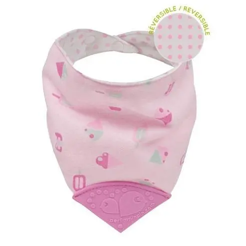 Perlimpinpin Organic Cotton Baby Teething Bib – Absorbent & Gentle Drool Catcher 1