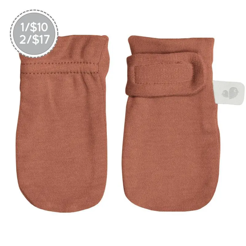 Perlimpinpin Plain-Color Bamboo Mittens – Gentle Newborn Scratch Guards 1
