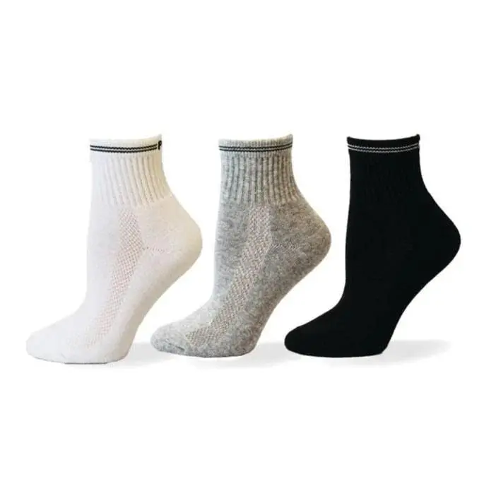 Point Zero Sport Quarter Socks – 3-Pack For Kids (Sizes 9–11) 1