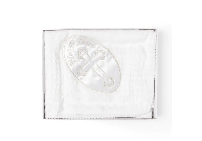 Precious Moments Embroidered Baptismal Shawl For Babies 1