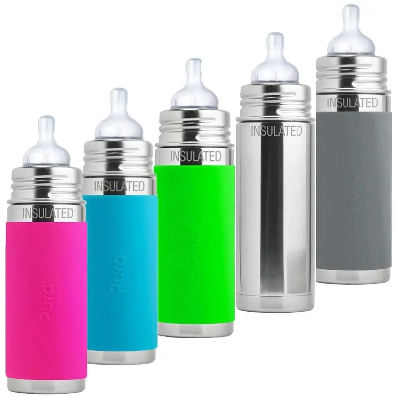 Pura Kiki Stainless Steel Insulated Infant Bottle – 260 Ml Temperature-Controlled 1
