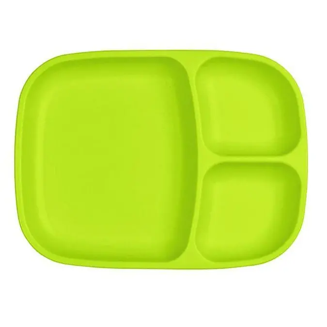 Re-Play Large Recycled Division Plate – Compartmentalized 100% Plastic-Free Mealtime Helper 11