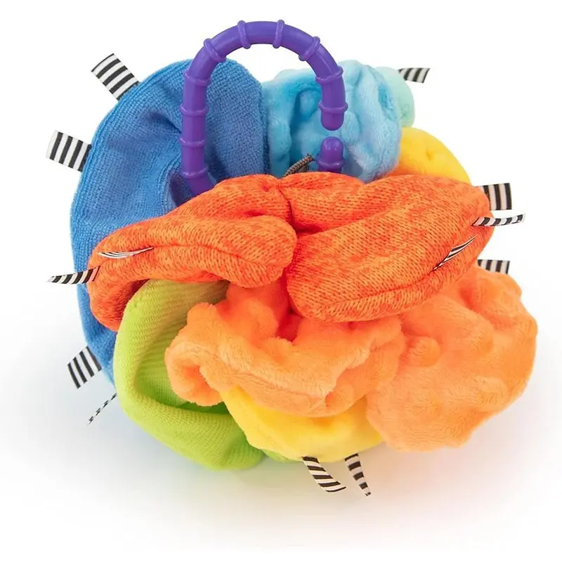 Sassy Crinkle Ball Baby Toy With Hook-And-Go Design 1